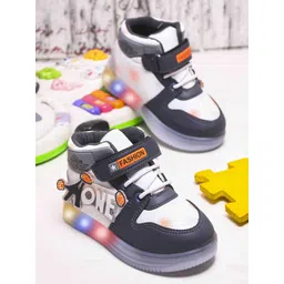 KATS Kids Perforations Mid-Top Blink LED Light Sneakers-picture-24