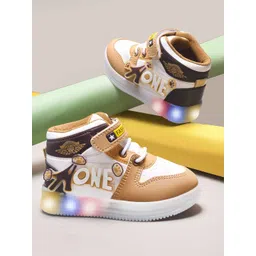 KATS Kids Perforations Mid-Top Blink LED Light Sneakers-picture-24