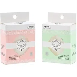 Kavach Enterprise Makeup Remover Facial (40Pcs) Cotton Pads, Cosmetic Facial Eye Makeup Remover Pads, Natural Premium Square Cotton Puff, Double-Side Save Water Soft Gentle Makeup Tools-picture-47