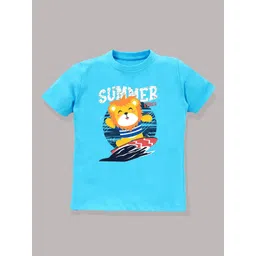 KAVEE Boys Bio Finish Graphic Printed Round Neck Cotton T-shirt-picture-28