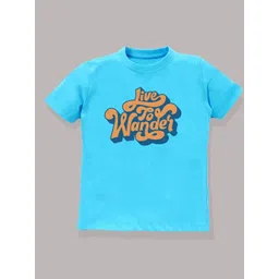 KAVEE Boys Bio Finish Typography Printed Round Neck Pure Cotton T-shirt-picture-22