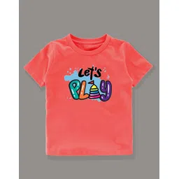 KAVEE Boys Bio Finish Typography Printed Round Neck Pure Cotton T-shirt-picture-36