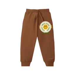 KAVEE Boys Good Times Good Vibex Printed Pure Cotton Joggers-picture-39