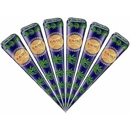 kaveri mehendi cone Kaveri Bridal Mehendi Cone Herbal Pure Leaves Of Natural Henna For Hand Design On Festivals (Pack Of 12 Piece)-picture-29