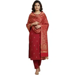KAVIM Women Ethnic Motifs Woven Design Shawl-picture-36