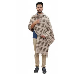 KAVIM Wool Checkered Men Shawl-picture-32