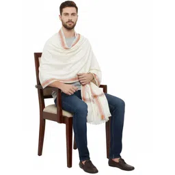 KAVIM Wool Self Design Men Shawl-picture-28