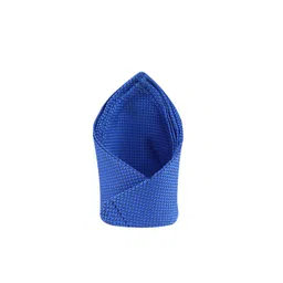 kavove KOVOVE Men Blue Self Design Pocket Square-picture-34