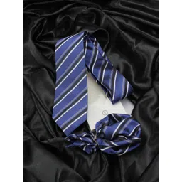 kavove KOVOVE Men Blue Striped Accessory Gift Set-picture-24