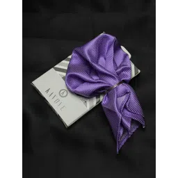 kavove KOVOVE Men Lavender Self Design Pocket Square-picture-22