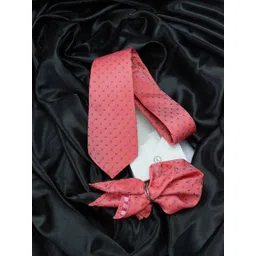 kavove KOVOVE Pink Abstract Tie & Pocket Square Gift Set-picture-20