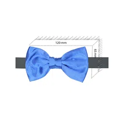 Kavove Unisex Blue Solid  Bow Tie image 2