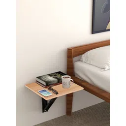 Kawachi Engineered Wood Wall Mount Folding Bed Side Table-picture-40