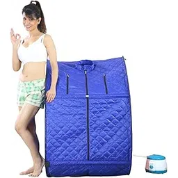 Kawachi Portable Steam Sauna Bath Machine for Health and Beauty Spa at Home-Blue-picture-11