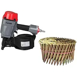 Kaymo ECO-PN2970 Pneumatic Coil Nailer with Coil Nails 2.3 x 50 mm (1800 Nails) | 15° Coil Nail Gun | 3.7 Kg Heavy-Duty Tool | 70–110 PSI | Adjustable Magazine | Spring Balance Compatible-picture-31