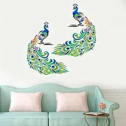 kayra decor for Home Wall Decoration Suitable for Room Decor and Craft (16 x 24-IN) KHSNT014 Peacock Wall Design Stencils (Size: 16" X 24") Beautiful Wall Stencil-picture-25
