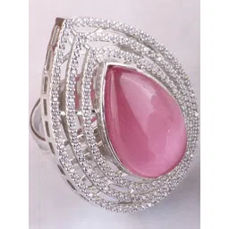 KAYRAH Pink Brass Finger Ring-picture-12
