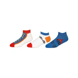 KazarMax Pack Of 3 Hot Wheel Printed Cotton Socks - Multicolor-picture-21