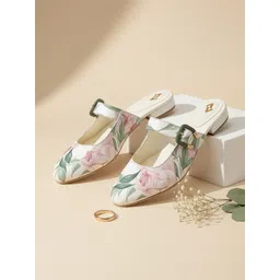 KazarMax Premium Women Floral Printed Mary Jane Mules-picture-34