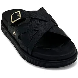 kazarmax premium Women's Effortless Comfort | Strappy Slide Sandals | Cushioned Footbed | Lightweight | Slip-On Sandals-picture-40