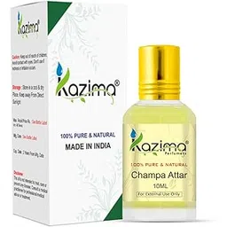 KAZIMA Champa Attar Perfume For Unisex - Pure Natural Undiluted (Non-Alcoholic) (10ml)-picture-25