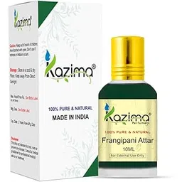 KAZIMA Frangipani Attar Perfume For Unisex - Pure Natural Undiluted (Non-Alcoholic) (10ml)-picture-36