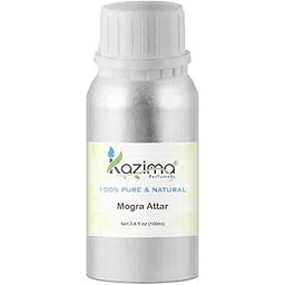 KAZIMA Mogra Attar Perfume For Unisex - Pure Natural Undiluted (Non-Alcoholic) (100ml)-picture-21