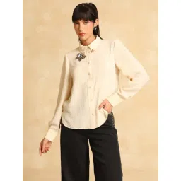 Kazo Beige Casual Shirt-picture-16