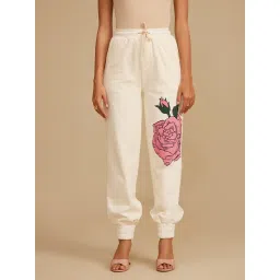 Kazo Beige Printed Jogger image 1