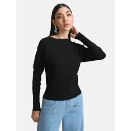 Kazo Black Cotton Pullover-picture-13