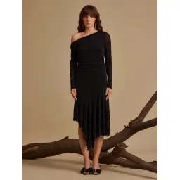 Kazo Black Embellished Midi Dress-picture-11