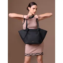 Kazo Black Julien Large Leather Tote-picture-31