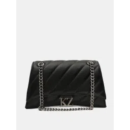 Kazo Black Quilted Small Shoulder Bag-picture-19