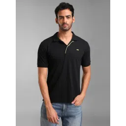 Kazo Black Regular Fit  Polo T-Shirt-picture-31