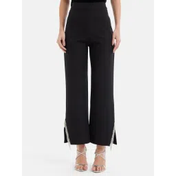 Kazo Black Regular Fit Regular Fit High Rise Trousers-picture-23