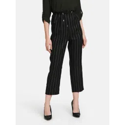 Kazo Black Striped Trousers-picture-17