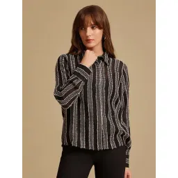 Kazo Black Textured Shirt-picture-28