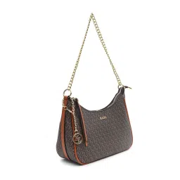 Kazo Brown Medium Printed Hobo Bag image 2