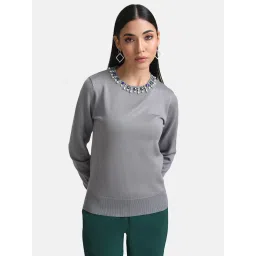 Kazo Embellished Neck Pullover image 1