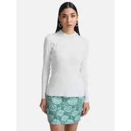 Kazo Embellished Turtle Neck Pullover-image-15