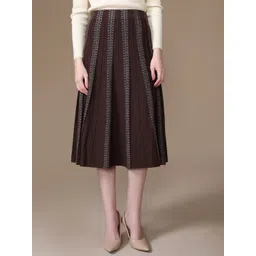 Kazo Geometric Printed A-Line Skirts-picture-24