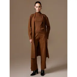 Kazo High Neck Top Shrug With Trousers Co-Ords-picture-39