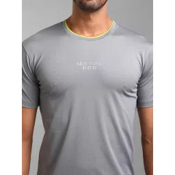 Kazo Light Grey Regular Fit  T-Shirt image 4