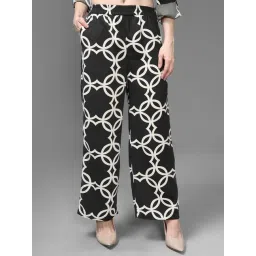 Kazo Olive Geometric Lombard Pull On Pants-picture-29