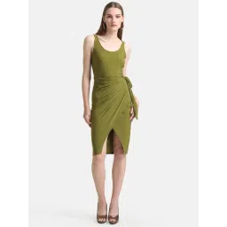 Kazo Olive Midi Bodycon Dress-picture-38
