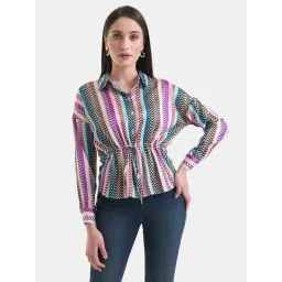 Kazo Printed Shirt With Drawstring-picture-19