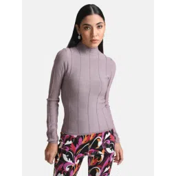 Kazo Purple Cotton Pullover-picture-41