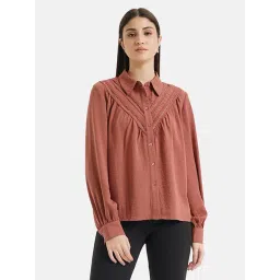 Kazo Rust Lace Shirt-picture-27