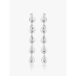 Kazo Silver Driplet Tear Drop Earrings-picture-29