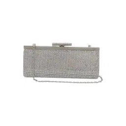 Kazo Silver Embellished Clutch-picture-13